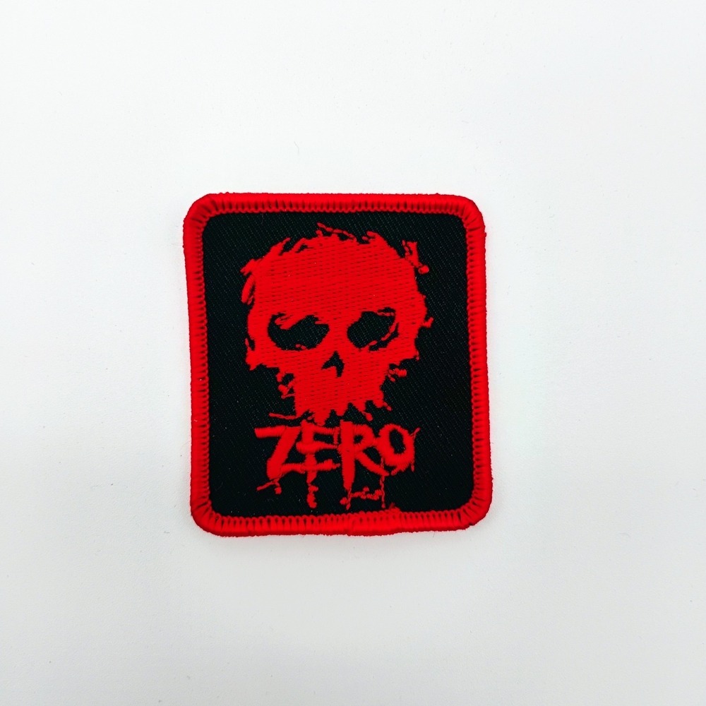 Zero Skateboards Rare Vintage Skull Iron On Patch Embroidered 1990's Skate Sk8